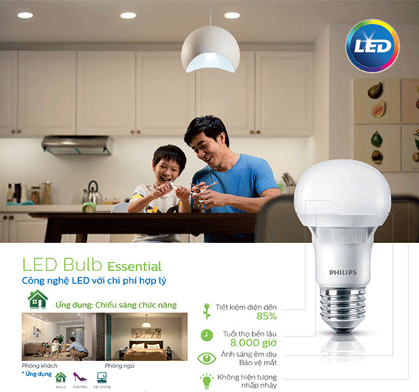 Đèn led bulb philips