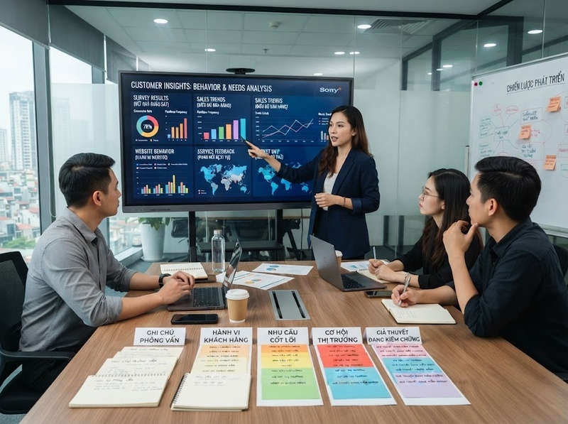 Chức năng của marketing từ nghiên cứu thị trường đến tạo, truyền thông và phân phối giá trị