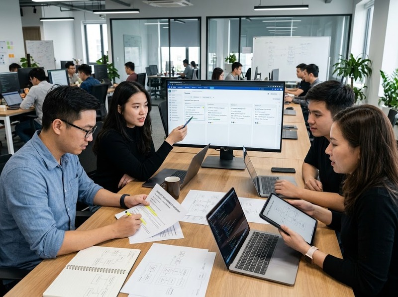 Chuyển yêu cầu thành triển khai kỹ thuật bằng phân rã đầu việc, đầu ra và tiêu chí hoàn thành