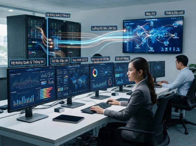 Công nghệ thông tin hỗ trợ xử lý, lưu trữ, truyền và khai thác thông tin số