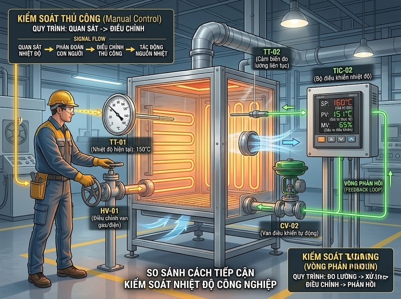 Công nghệ truyền thống và hiện đại khác nhau về nền tảng, khả năng và mức tự động hóa