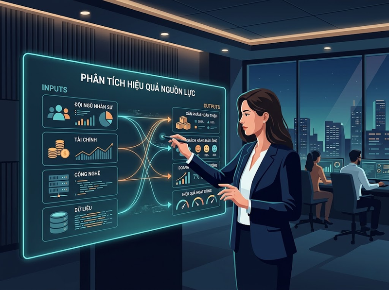 Đầu vào và đầu ra trong kinh doanh từ nguồn lực đến giá trị tạo thành