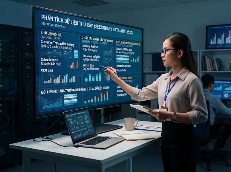 Dữ liệu thứ cấp marketing giúp tận dụng thông tin sẵn có trước khi thu thập mới