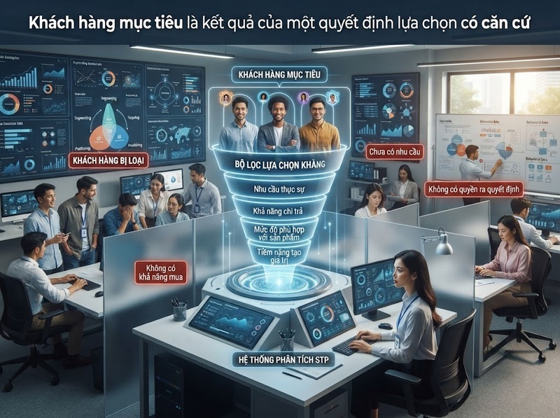 Khách hàng mục tiêu giúp marketing tập trung nguồn lực vào nhóm có giá trị phù hợp