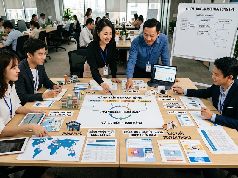 Hiểu marketing mix là gì qua các công cụ doanh nghiệp dùng để tác động thị trường