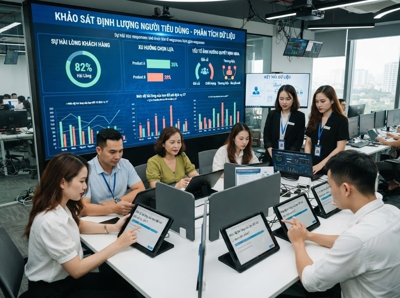 Nghiên cứu định lượng marketing phù hợp khi cần đo lường, kiểm định và khái quát kết quả