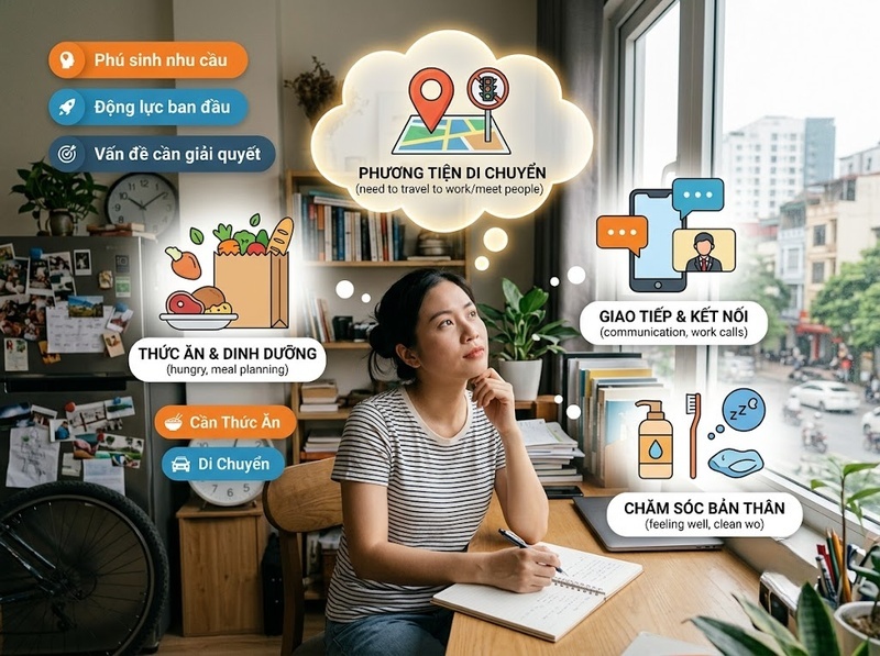 Nhu cầu, mong muốn và cầu khác nhau thế nào về động cơ và khả năng mua?