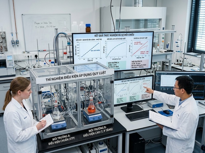 Phạm vi hiệu lực của quy luật phụ thuộc điều kiện, đối tượng và mức độ kiểm chứng