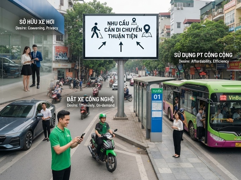 Quá trình marketing diễn ra qua nghiên cứu, lựa chọn thị trường và cung cấp giá trị