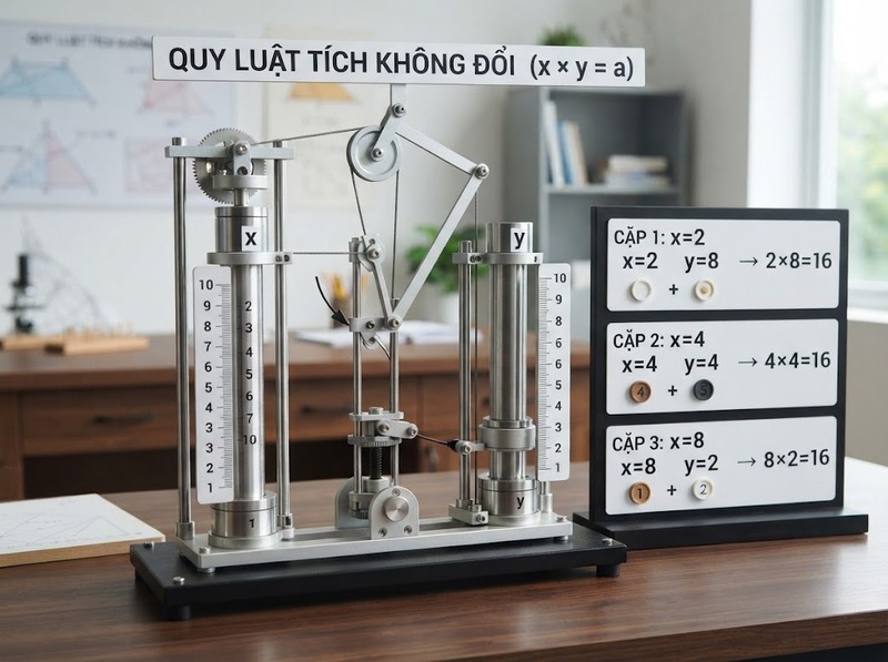 Quan hệ tỷ lệ nghịch khác tỷ lệ thuận ở chiều biến đổi và dạng quan hệ giữa đại lượng