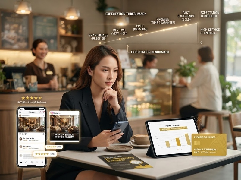Sự hài lòng của khách hàng hình thành khi trải nghiệm được so với kỳ vọng