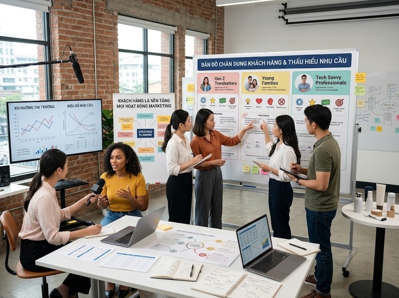 Thành phần của marketing từ thị trường, khách hàng đến giá trị và công cụ triển khai