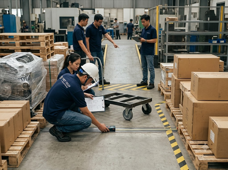 Thiết kế xe đẩy hàng cần tính đến những yếu tố kỹ thuật nào?
