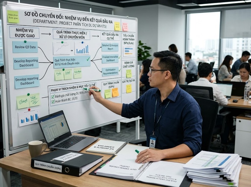 Vai trò chuyên môn xác định chức năng, phạm vi, đầu ra và trách nhiệm của người đảm nhiệm