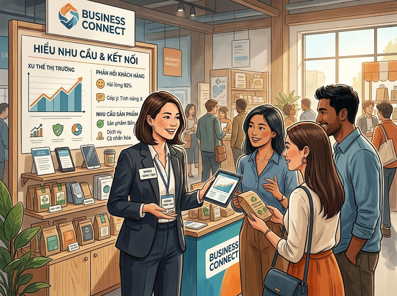 Thị trường giữ vai trò gì trong kết nối cung cầu và hoạt động kinh doanh?
