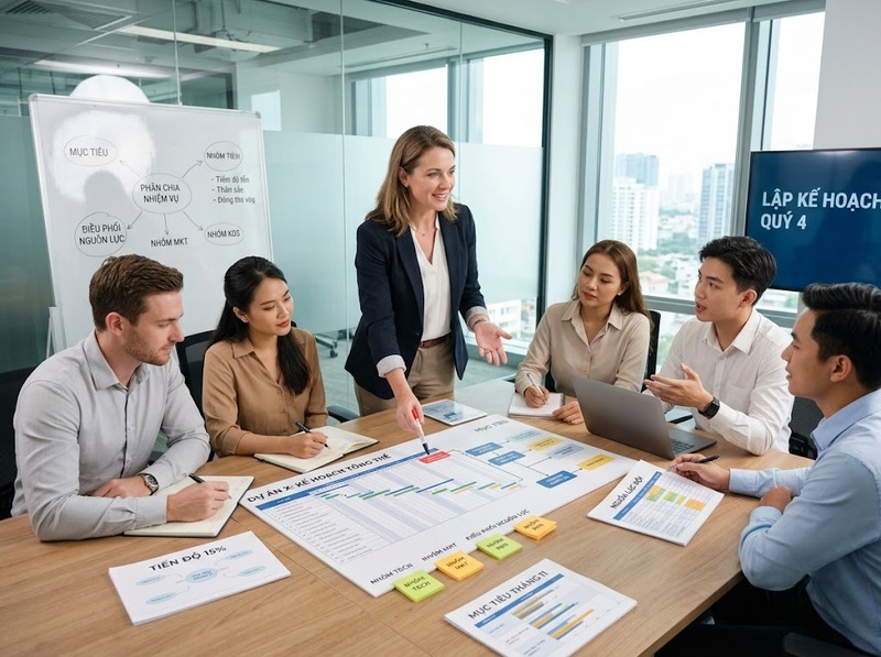 Vai trò quản lý và thực thi khác nhau giữa điều phối nguồn lực và trực tiếp hoàn thành công việc
