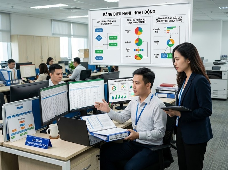 Vị trí chuyên môn là điểm bố trí công việc cụ thể trong cơ cấu và hệ thống báo cáo