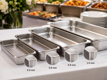 Khay inox phục vụ tiệc nên chọn độ dày bao nhiêu