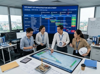 Tiến độ triển khai kỹ thuật được lập và kiểm soát thế nào?