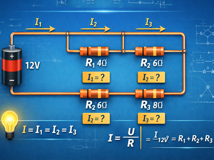 cách tính cường độ dòng điện qua mỗi điện trở