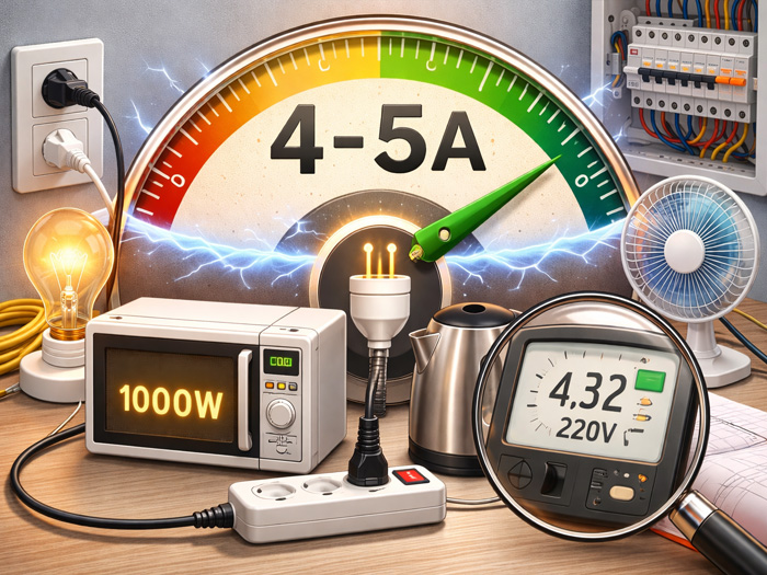 cường độ dòng điện dân dụng là bao nhiêu